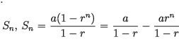 Partial Sum of Infinite Series