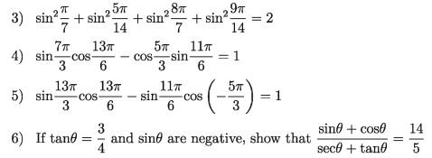 Trigonometry exercises - 8.3