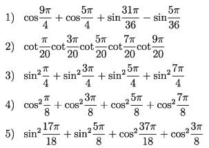 Trigonometry exercises - 8.3