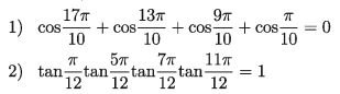 Trigonometry exercises - 8.3