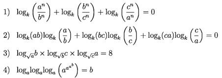Exponential and Logarithmic Function exercises - 9.2