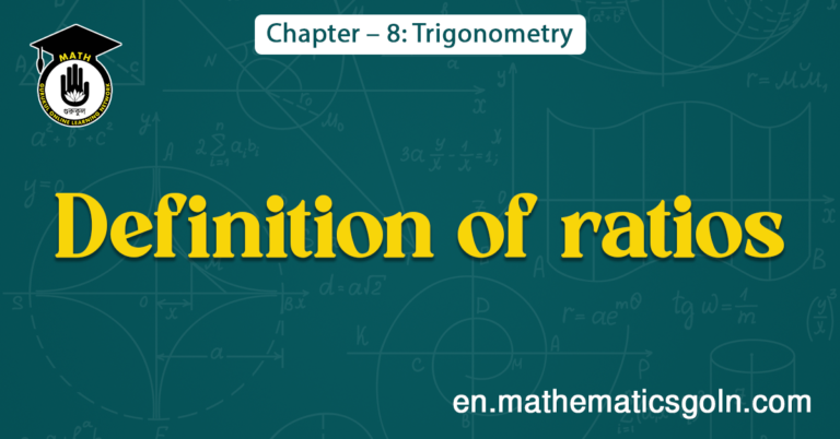 Definition of ratios