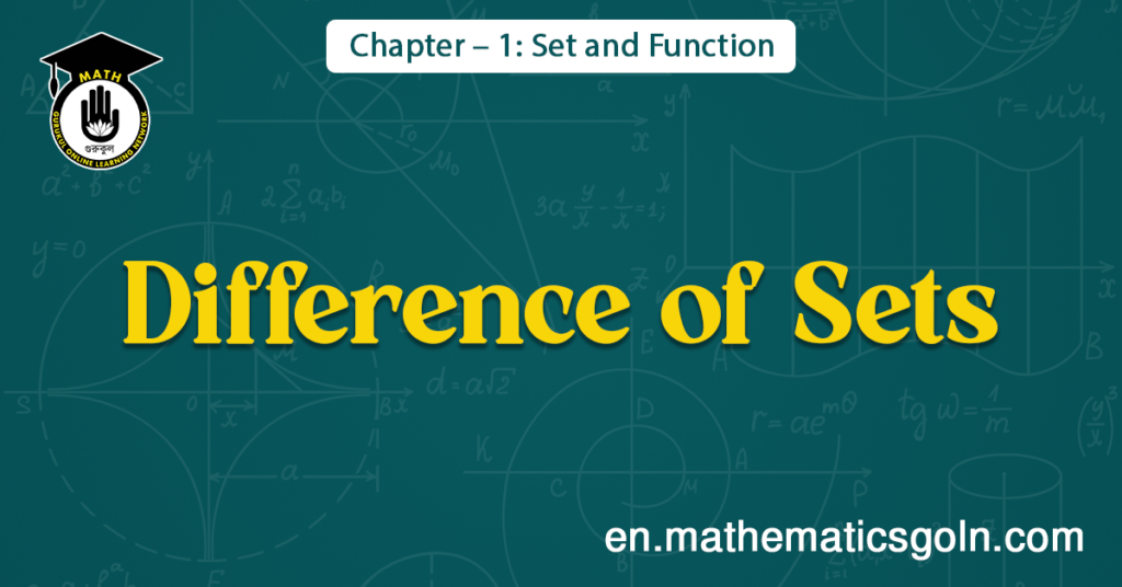 Difference of Sets