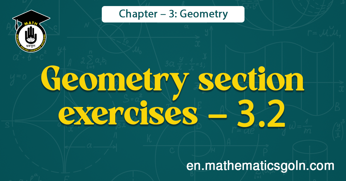 Geometry section exercises - 3.2