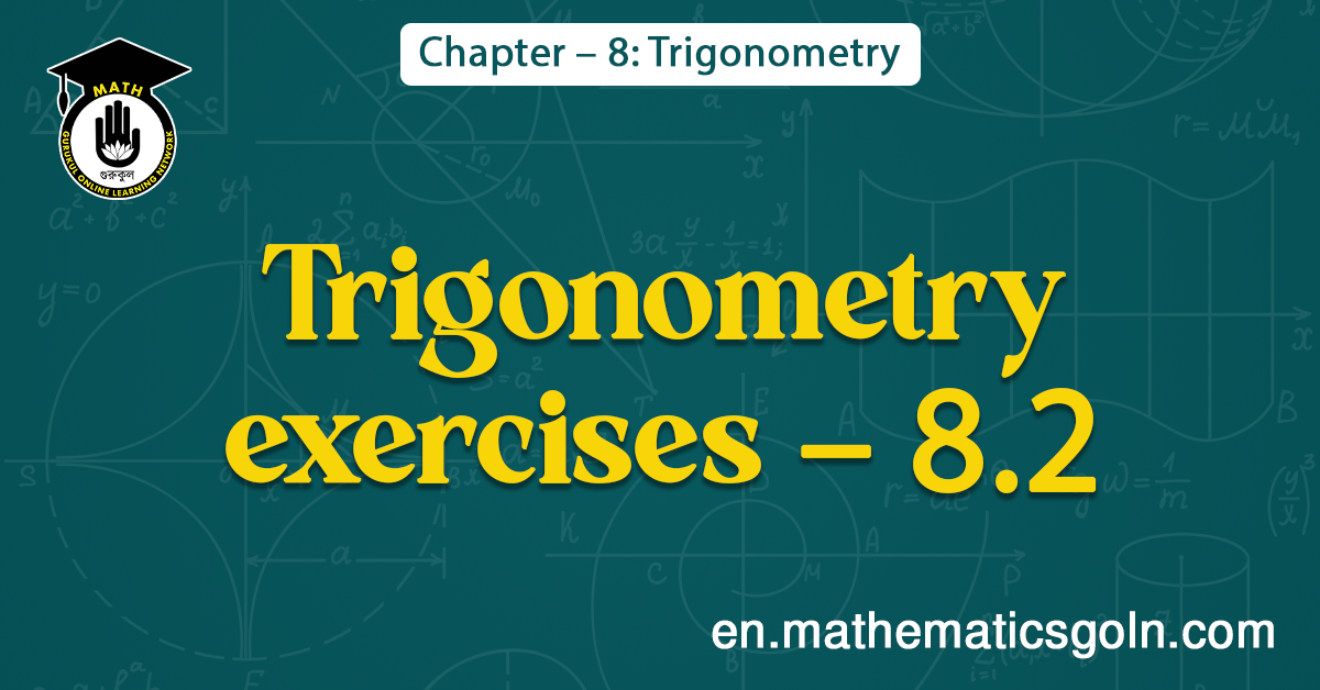 Trigonometry exercises - 8.2