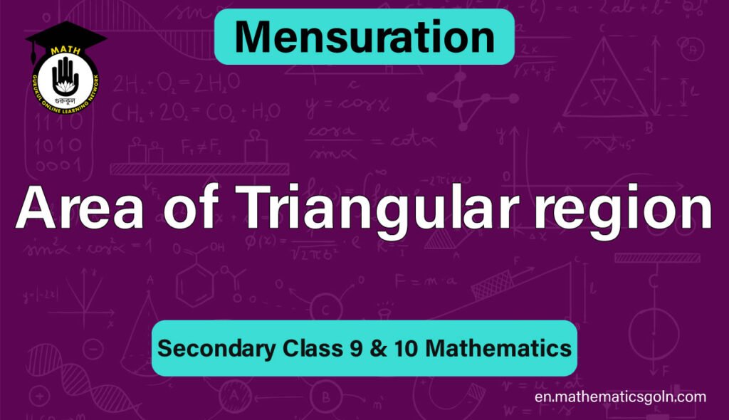 Area of Triangular region