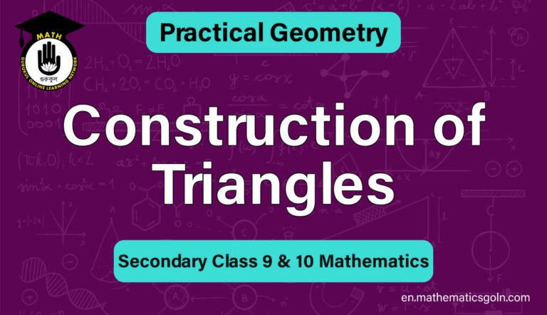 Construction of Triangles
