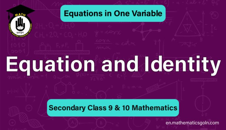 Equation and Identity