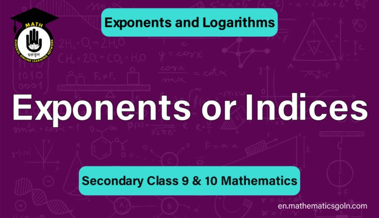 Exponents or Indices