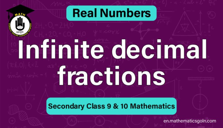 Infinite decimal fractions