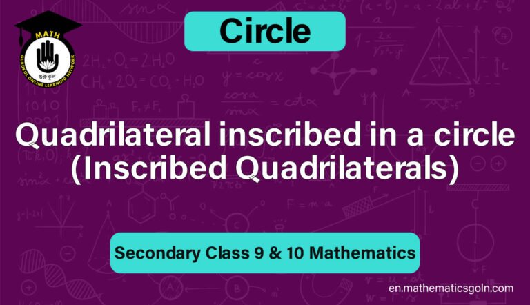 Quadrilateral inscribed in a circle (Inscribed Quadrilaterals)
