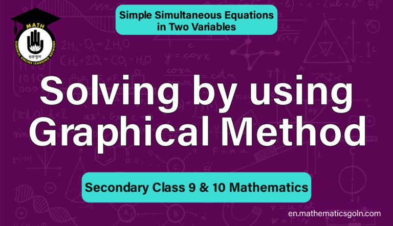 Solving by using Graphical Method