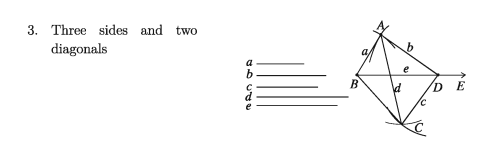 Construction of Quadrilaterals