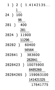 Infinite decimal fractions